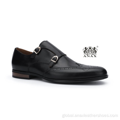 Monk Strap Men Leather Shoes Popular Men′ S Leather Business Comfortable Casual Shoes Supplier